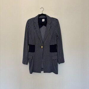 CAbi The Checkup Blazer Jacket Navy 5848 EUC